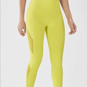 Fabletics x Demi Lovato PowerHold leggings in neon